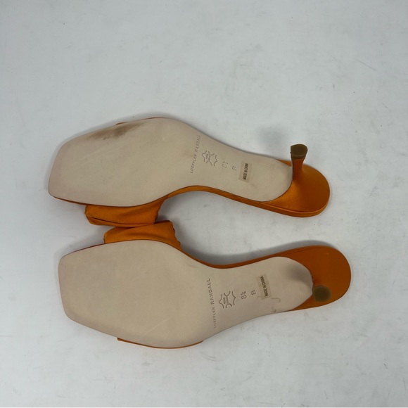 Loeffler Randall Bianca Marigold Satin Sandal With Heel Size 8.5 - Picture 8 of 8